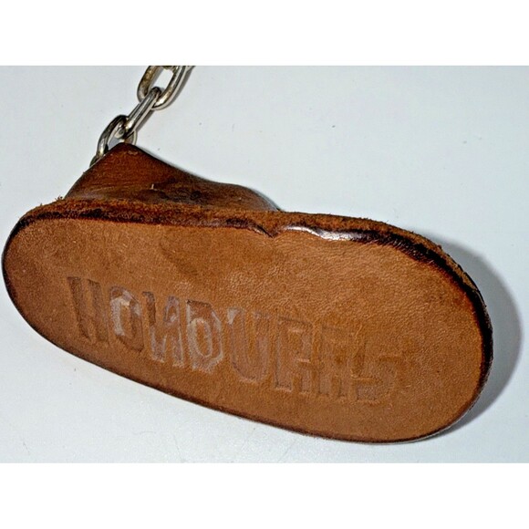 Vintage Handcrafted Tooled Leather Keychains Coin Purse, Shoe, Canteen Mexico - Picture 6 of 9
